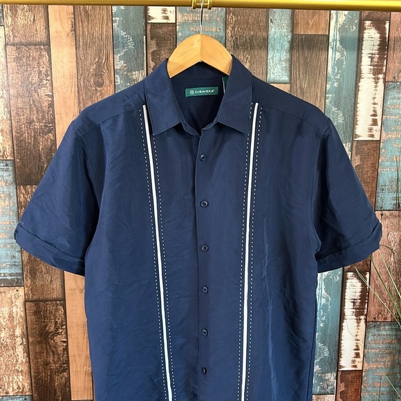 Cubavera small blue button down shirt - Picture 2 of 13